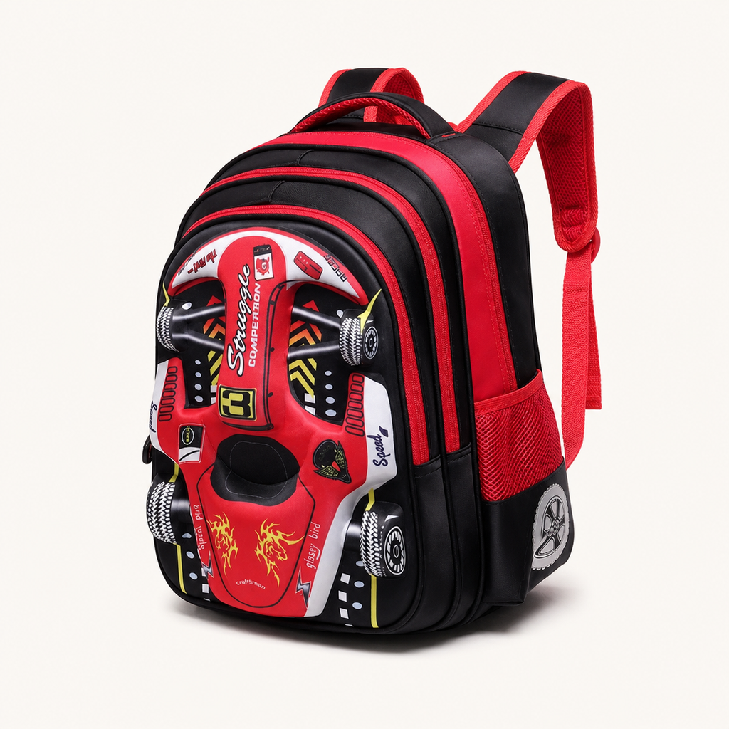 Sac à dos Bolide 3D — Maternelle, matière déperlante