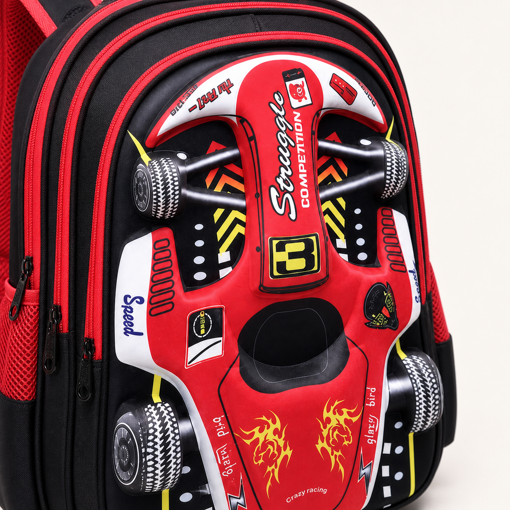 Sac à dos Bolide 3D — Maternelle, matière déperlante