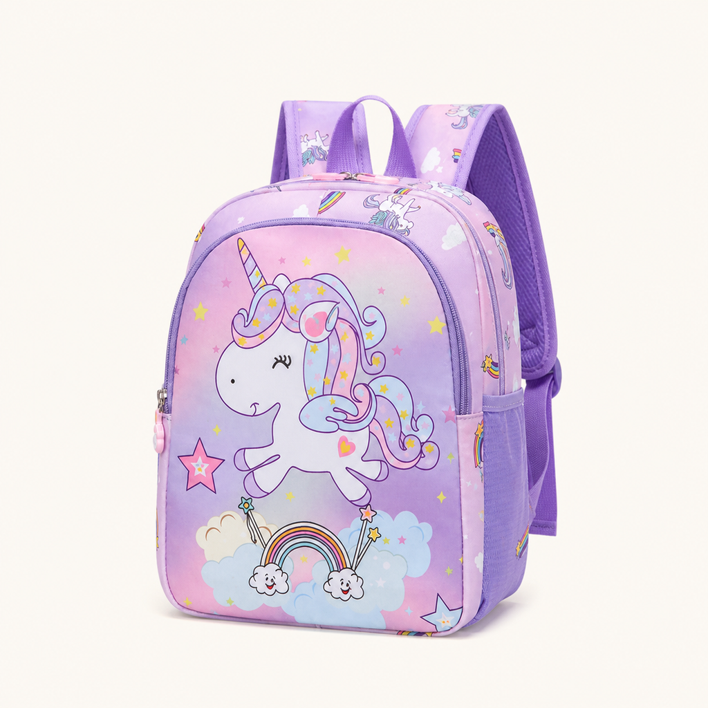 Sac à dos Licorne Arc-en-ciel Brodé — Personnalisable au prénom