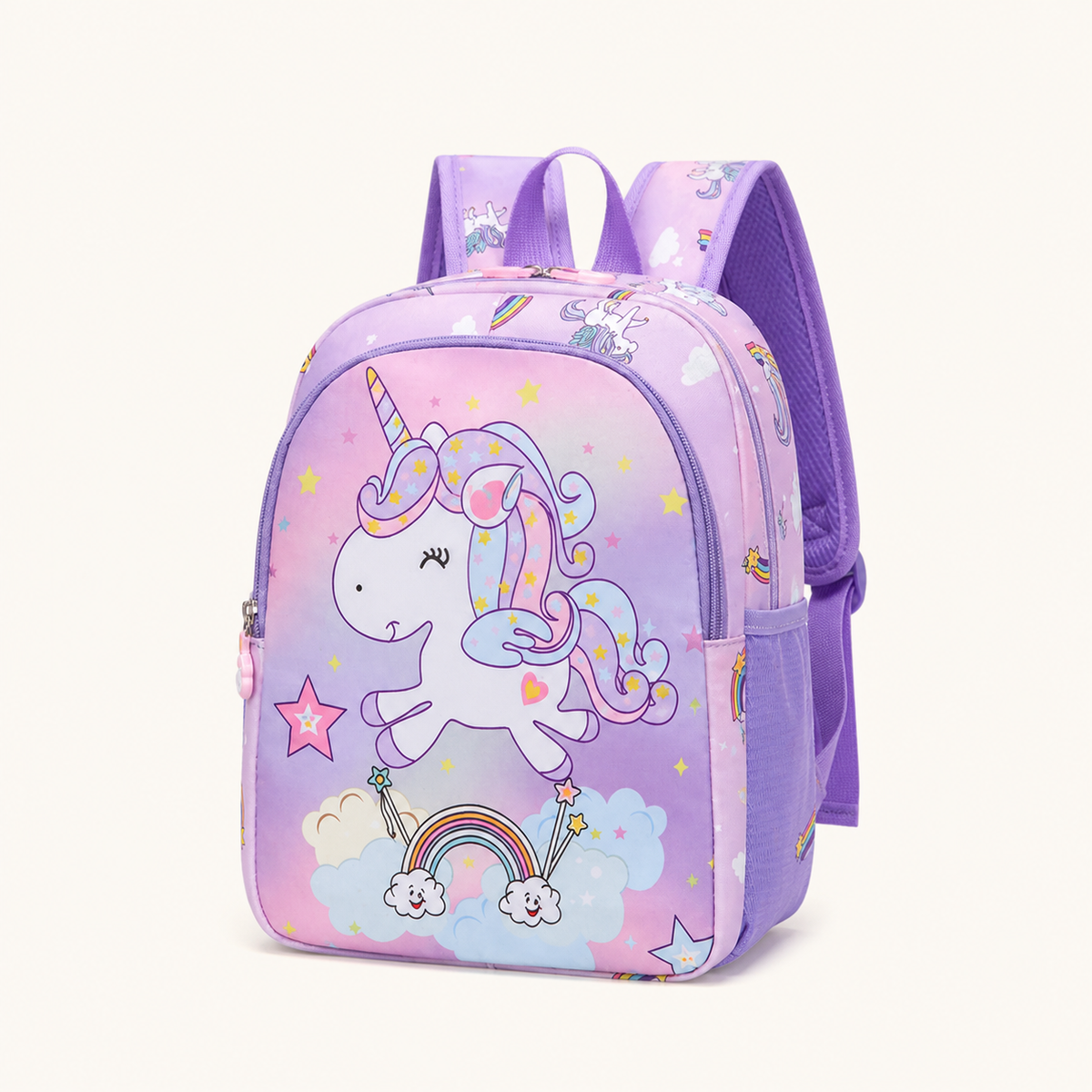 Sac à dos Licorne Arc-en-ciel Brodé — Personnalisable au prénom