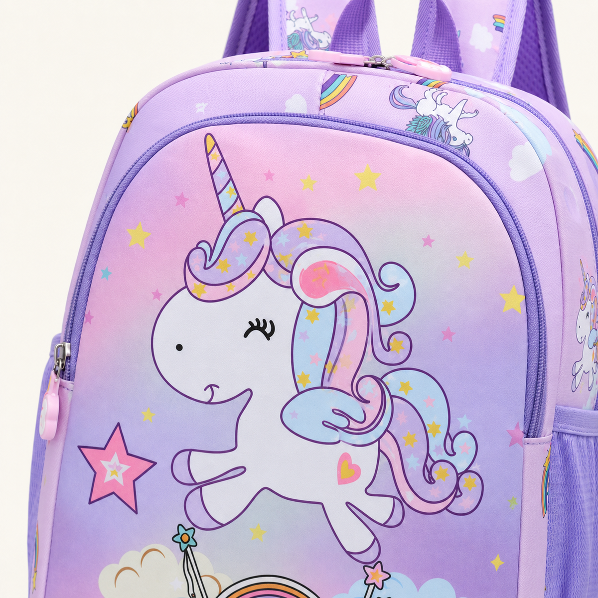 Sac à dos Licorne Arc-en-ciel Brodé — Personnalisable au prénom