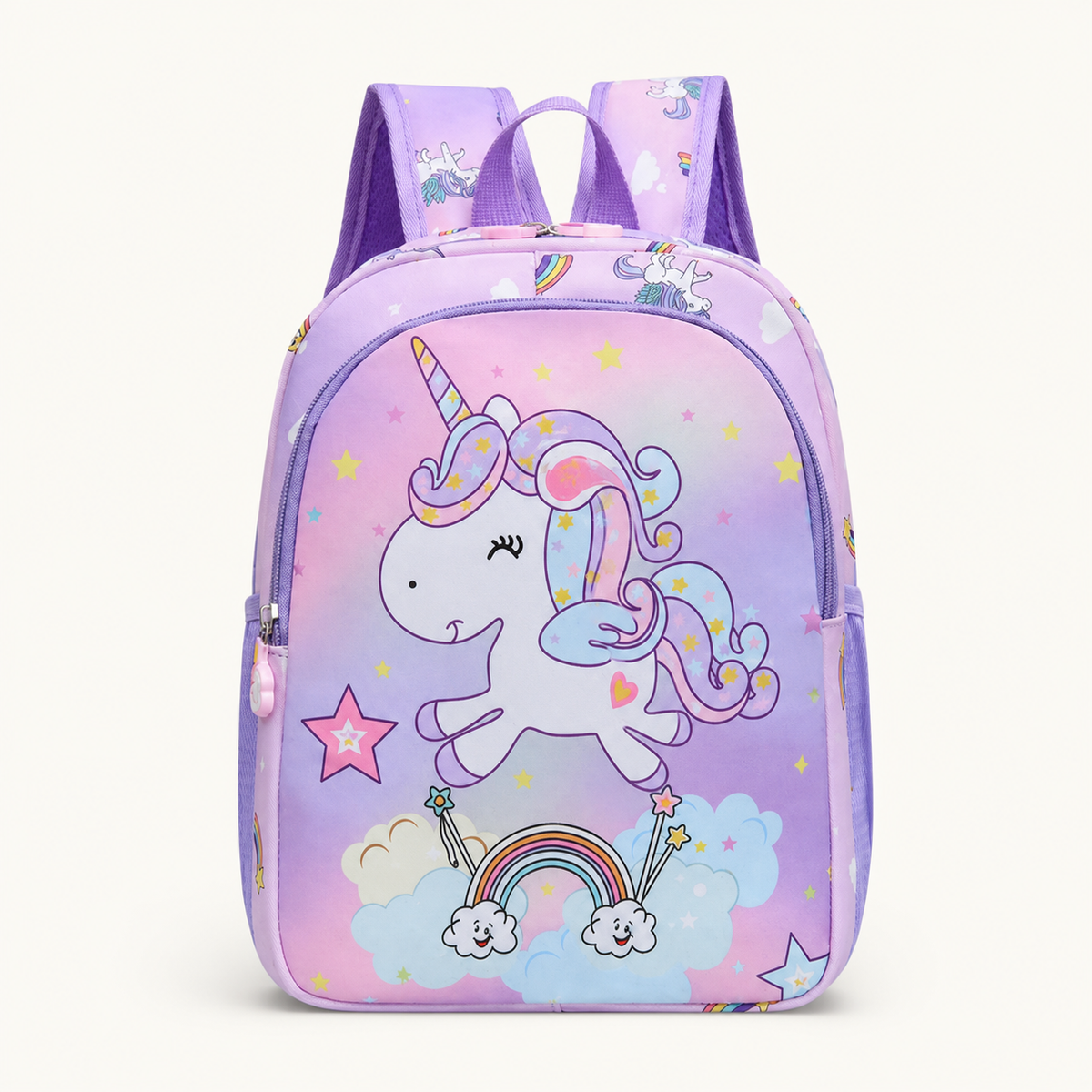Sac à dos Licorne Arc-en-ciel Brodé — Personnalisable au prénom