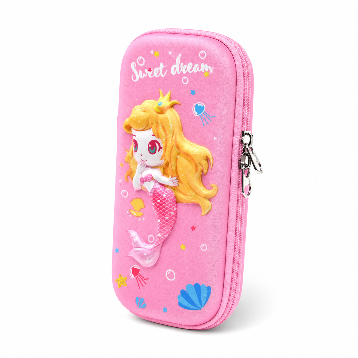 Trousse Kawaii Sirène — Coque rigide 3D