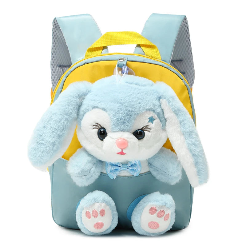 Sac à dos Lapin Peluche 3D — Nœud papillon