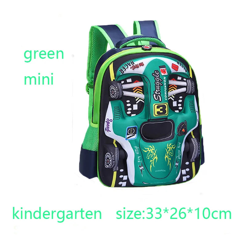 Sac à dos Bolide 3D — Maternelle, matière déperlante