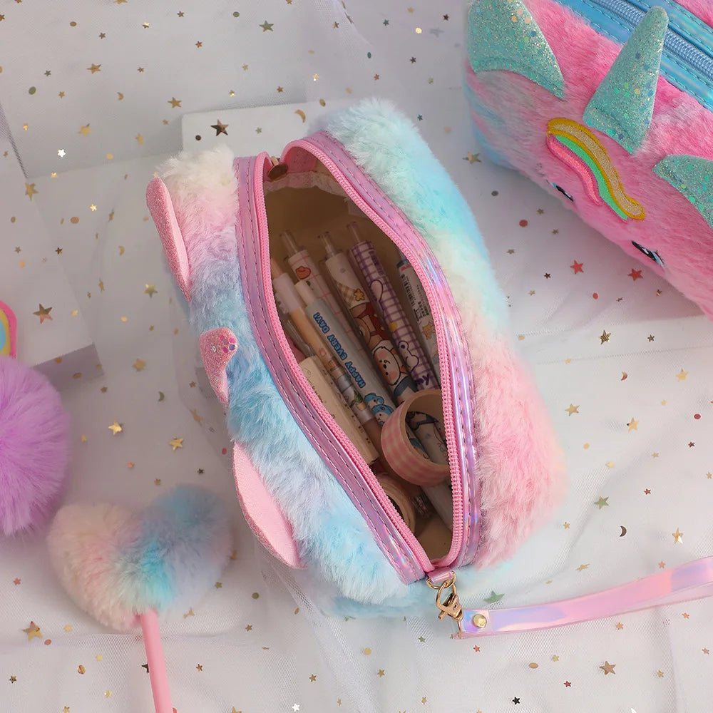 Trousse Licorne Peluche — Toucher doux