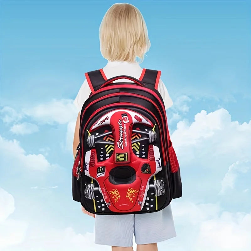 Sac à dos Bolide 3D — Maternelle, matière déperlante