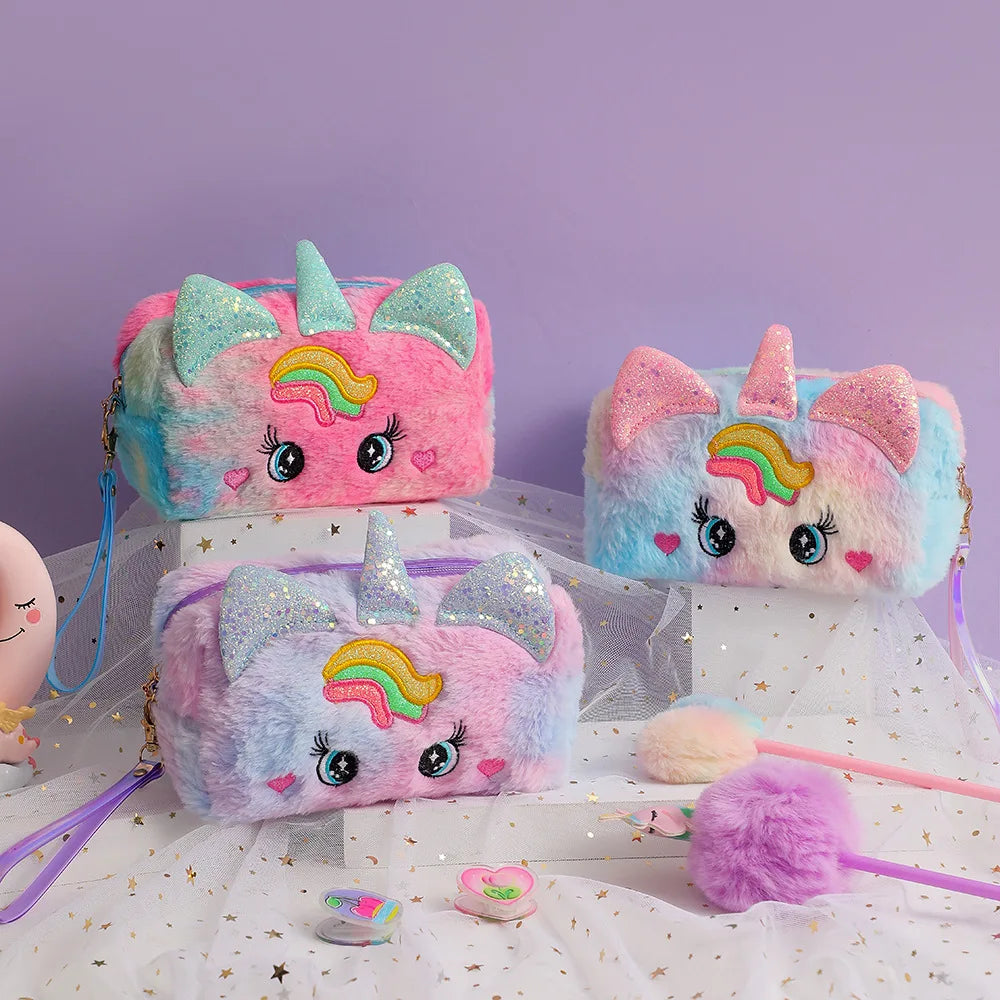 Trousse Licorne Peluche — Toucher doux