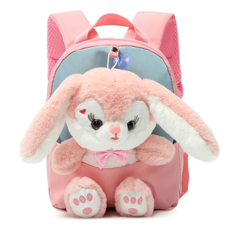 Sac à dos Lapin Peluche 3D — Nœud papillon