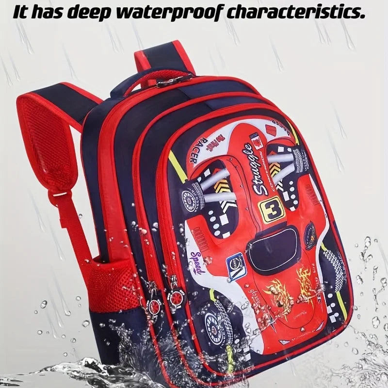 Sac à dos Bolide 3D — Maternelle, matière déperlante