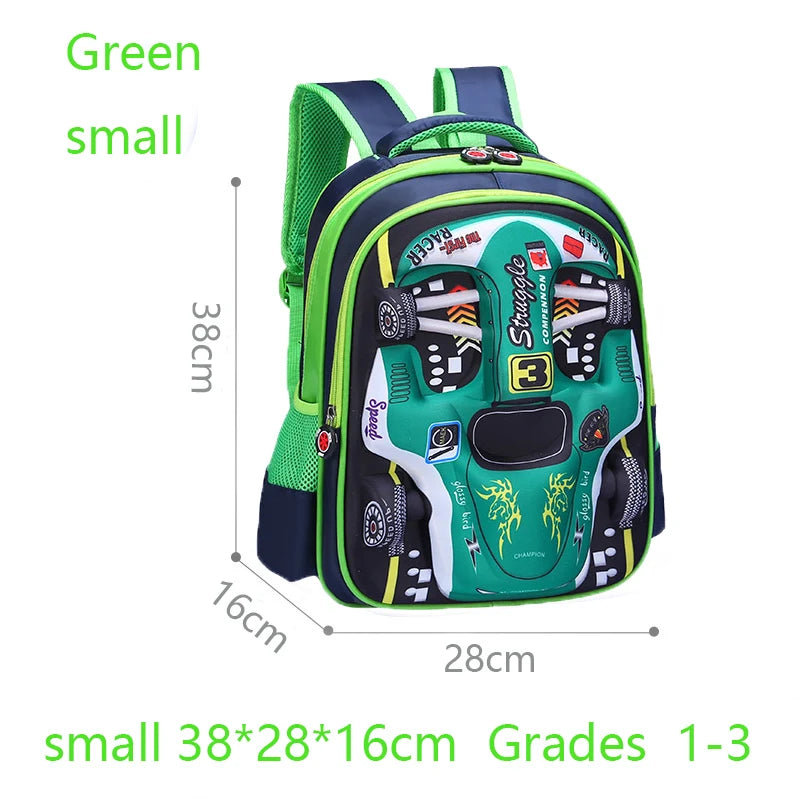Sac à dos Bolide 3D — Maternelle, matière déperlante
