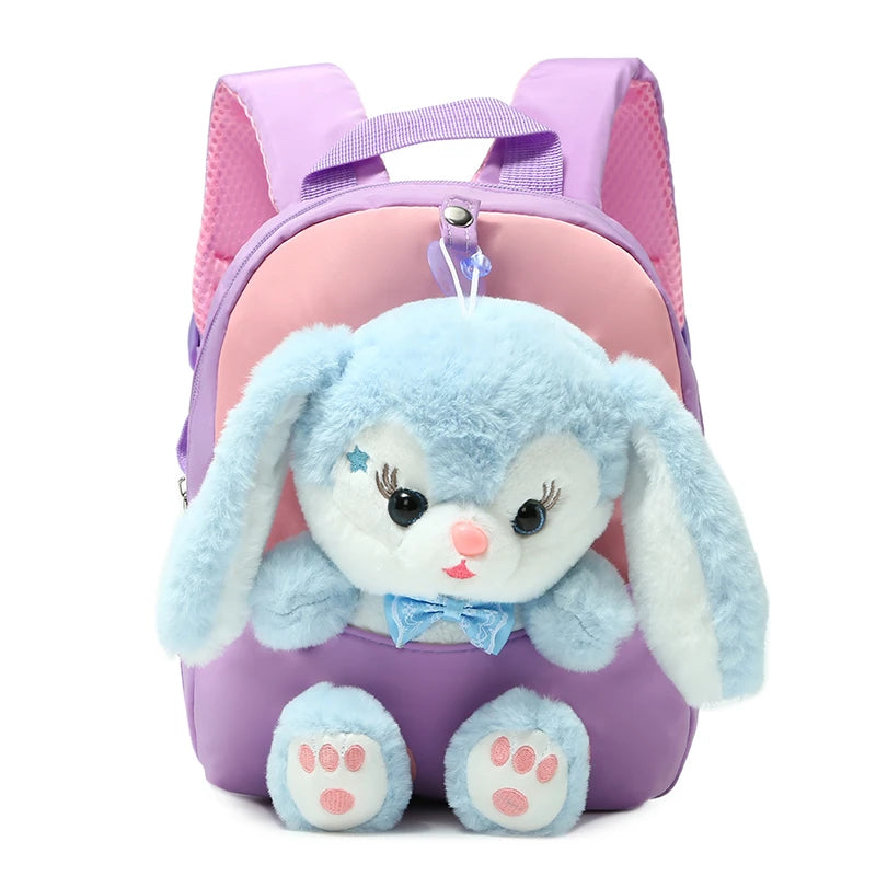 Sac à dos Lapin Peluche 3D — Nœud papillon