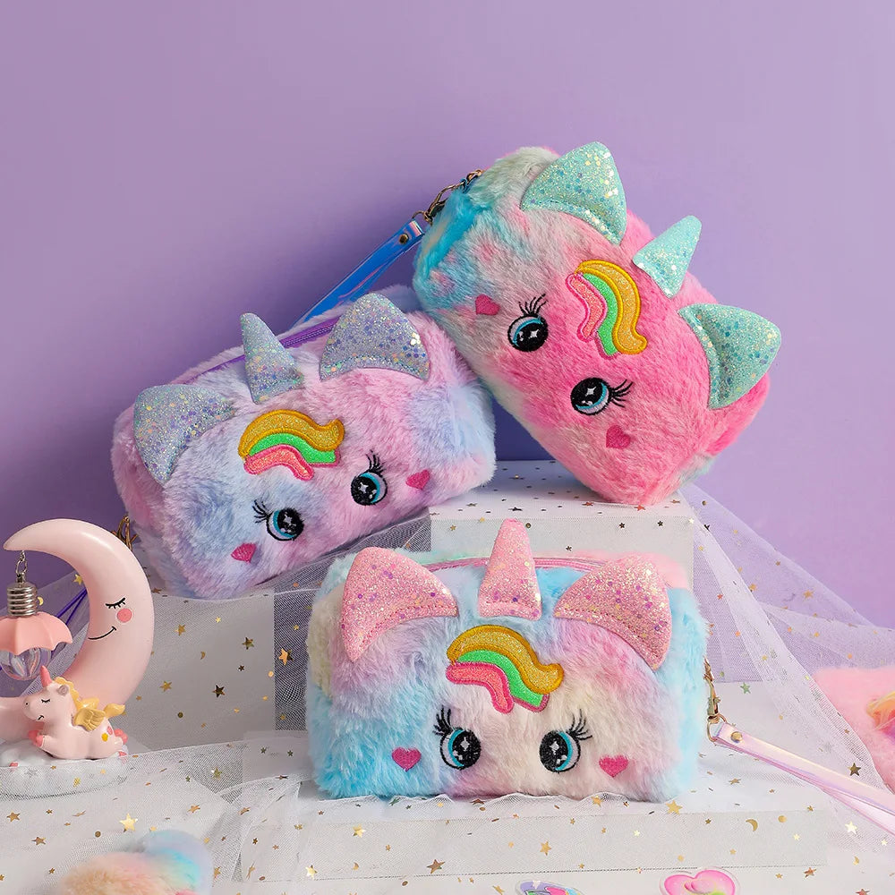 Trousse Licorne Peluche — Toucher doux