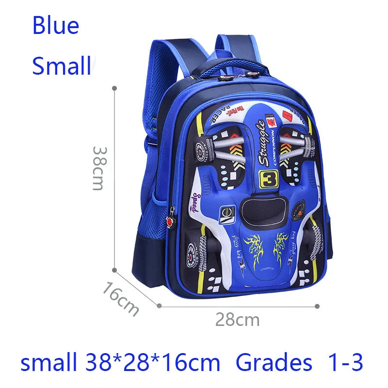 Sac à dos Bolide 3D — Maternelle, matière déperlante