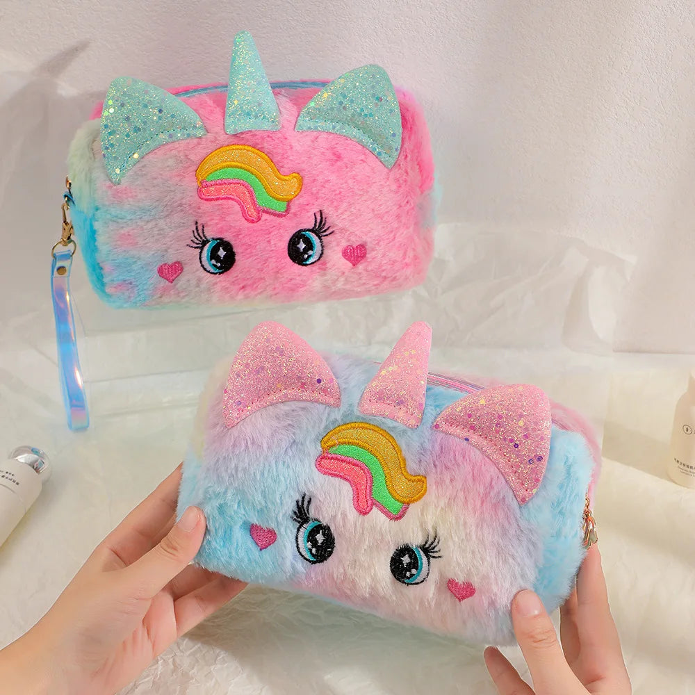 Trousse Licorne Peluche — Toucher doux