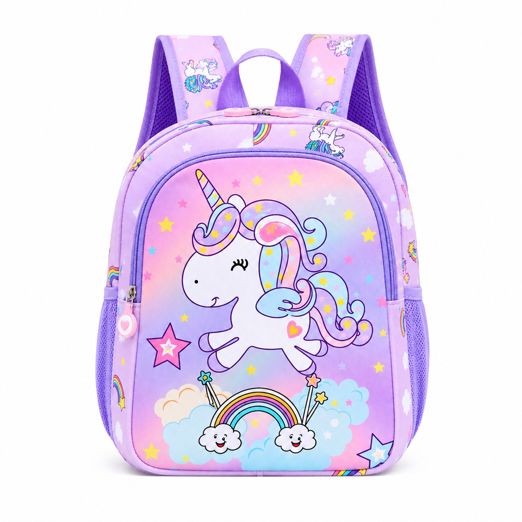 Sac à dos Licorne Arc-en-ciel Brodé — Personnalisable au prénom
